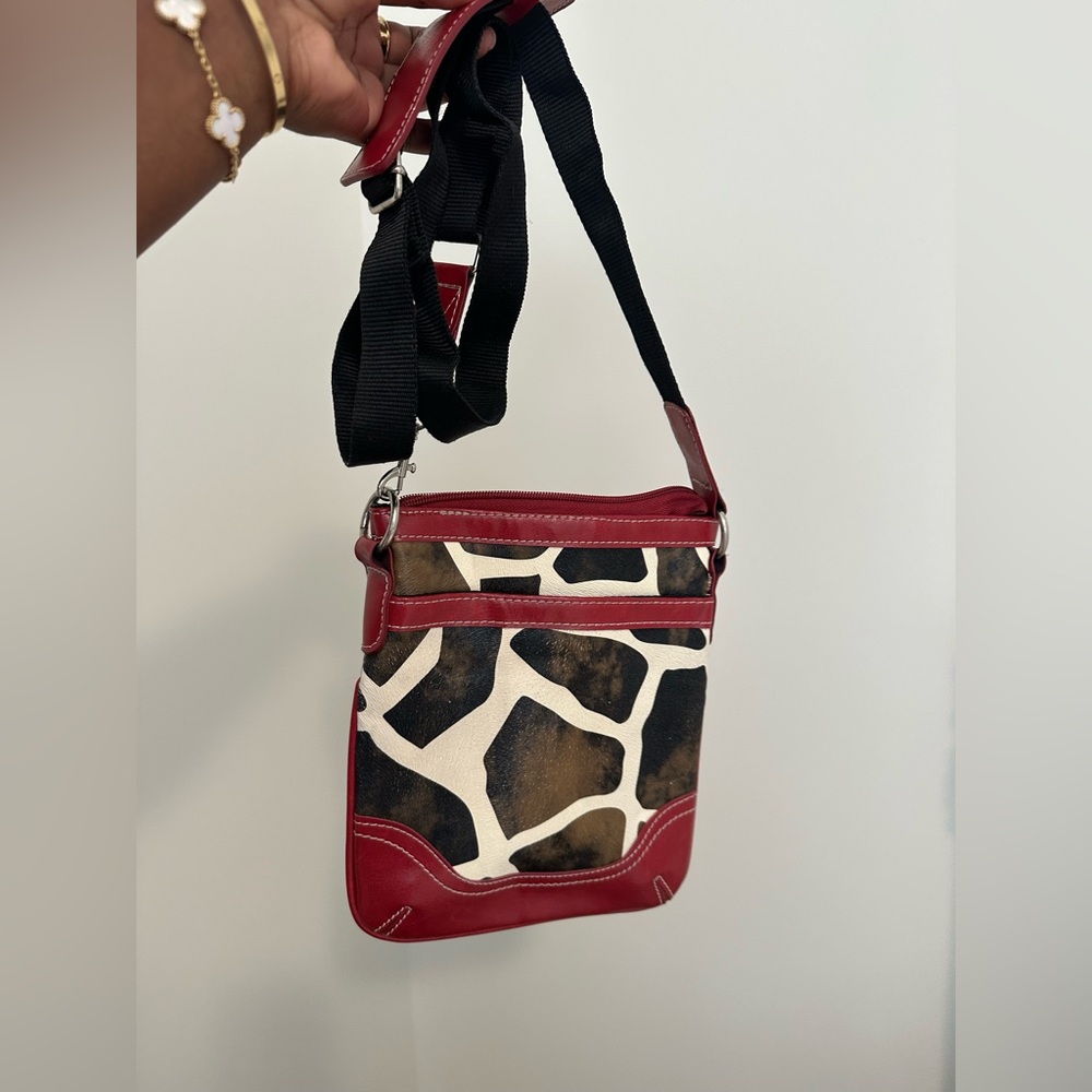 Red and Black Crossbody Bag